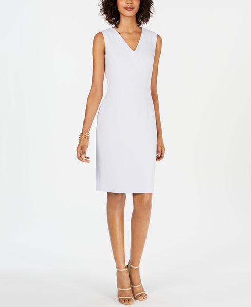 Nine West V Neck Sleeveless Sheath Dress
